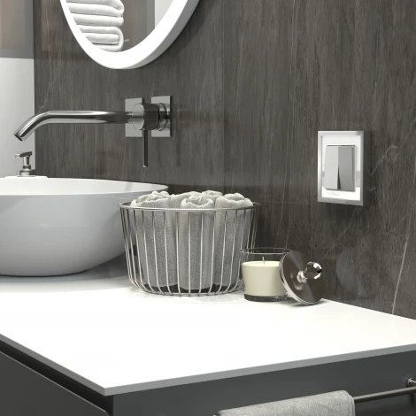 Рамка на 1 пост Baguette (белый/серебро) Werkel W0012850 (a060227)