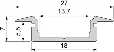 Профиль для светодиодной ленты ET-01-12 975045 Deko-Light