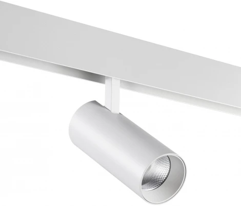 Трековый светильник низковольтный диммируемый Novotech Flum 359497 SHINO белый LED 20W 48V 3000-6500K (управление смартфоном, умный дом - Алиса, Tuya Smart, Smart Life)