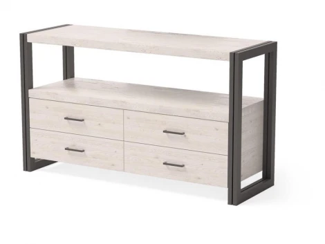 Тумба под TV Нео Лофт TVS-3 Дуб беленый шпон