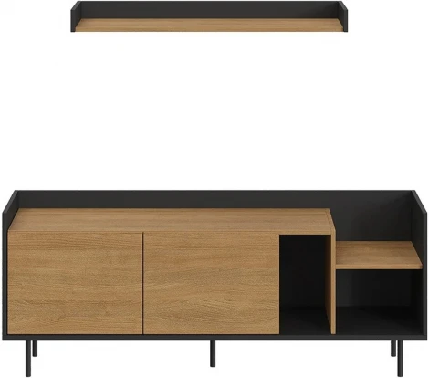 Композиция Look 16 (ЛДСП/Черный) ОГОГО Обстановочка! арт.846111