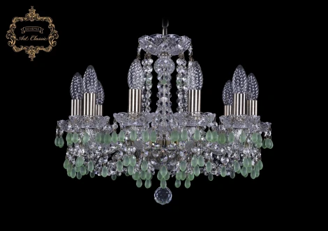 Подвесная люстра Art Classic 11.24 11.24.10.165.Br.V5001 (220V, хрусталь, на цепи, подсвечник, свеча)