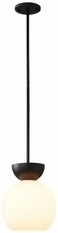 Подвесной светильник iLamp Mono P6079-1 BK+WH (220V, шар)