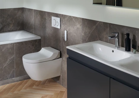 Унитаз подвесной Geberit AquaClean Tuma Comfort 146.294.11.1 альпийский белый