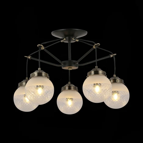 Потолочная люстра на штанге Evoluce Stricce SLE110302-05 (220V, шарики)