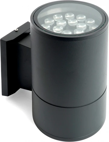 Архитектурная подсветка Feron Корфу 48357 DH0711, 18W, 1500Lm, 2700K, черный Бостон (LED, 220V, круглые, IP54)