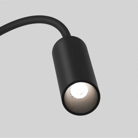 Трековый светильник на гибкой ножке магнитный 48V Denkirs Air Spot DK5343-BK (LED, круглые)