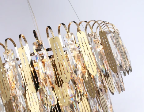 Подвесная люстра каскадная Ambrella TRADITIONAL TR5256 (220V, хрусталь, на тросе)