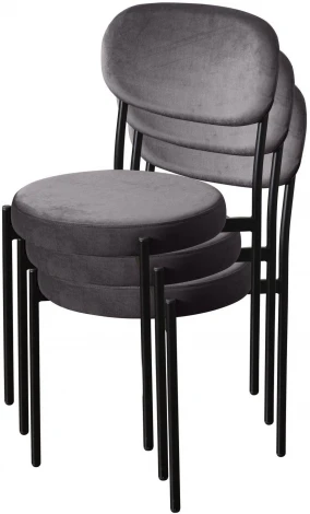 Стул Mason, бархат серый 27 Top Concept MASON 76085