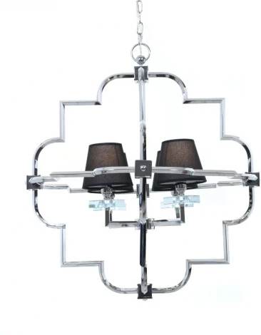 Подвесная люстра Lumina Deco Baltimore LDP 8020-4 CHR+BK