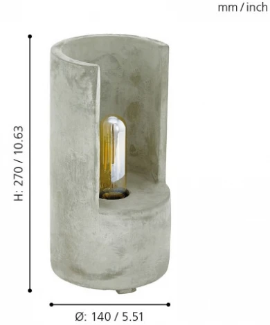 Интерьерная настольная лампа Eglo Lynton 49111 (220V, выключатель)