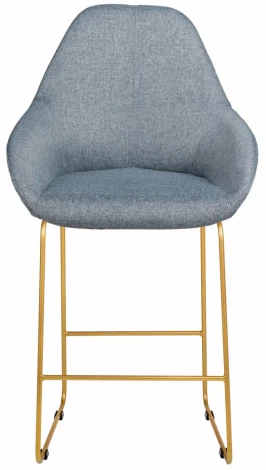 Стул полубар R-Home Kent Грей/Линк Золото