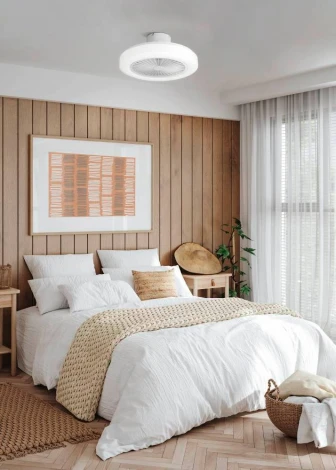 Потолочный светильник светодиодный с вентилятором Eglo ORTONA 35095