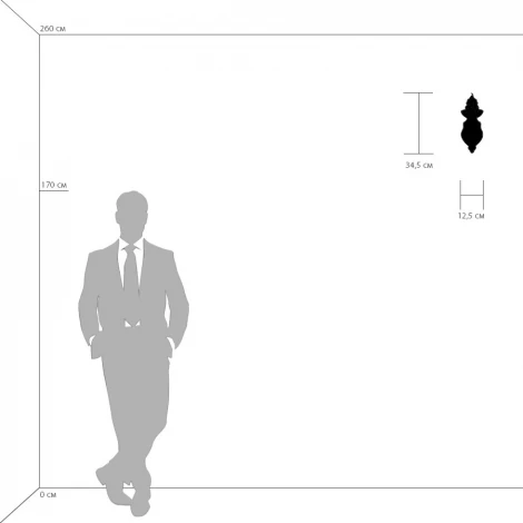 Бра Osgona Barcato 697612 (220V, подсвечник, свеча)