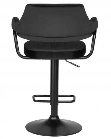 Набор 2 шт стул барный DOBRIN CHARLY BLACK (черный велюр (MJ9-101))