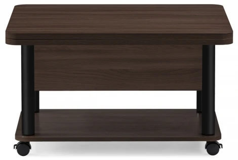 Стол-трансформер Виват темный венге / черный 402950 Woodville