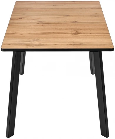 Стол Bradex Home Dublin раскладной 120-160х80х75 Дуб Вотан с черными ножками (RF 0482)