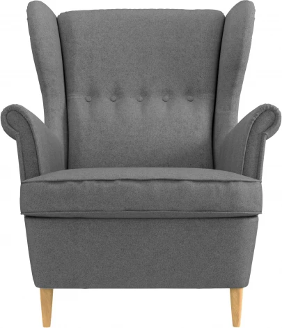 БЕНОН Кресло тканевое серый D1 furniture арт.AAA41697004