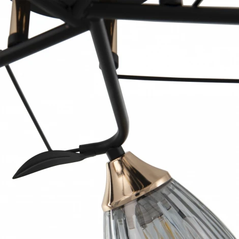 Потолочная люстра на штанге Arte Milano AMALFI 322610/3 BK+FG (220V)