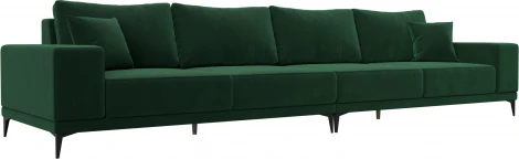 Диван прямой Льюес Лонг (Зеленый/Велюр) Лига Диванов арт.122385