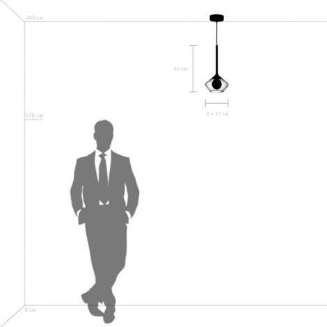 Подвесной светильник Lightstar Vetro 801202 (220V, на проводе)