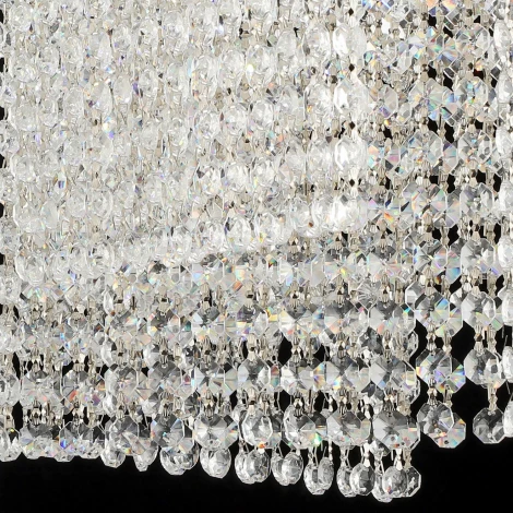 Потолочная люстра хрустальная светодиодная на штанге Reluce 02653-0.3-96W LED CH (220V)