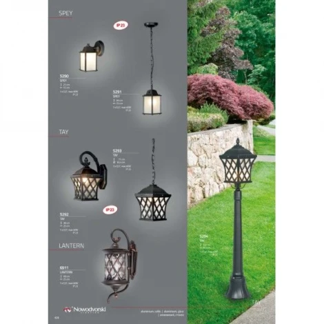 Настенный фонарь уличный Nowodvorski Lanter 6911 (220V, узор в клетку, IP23)