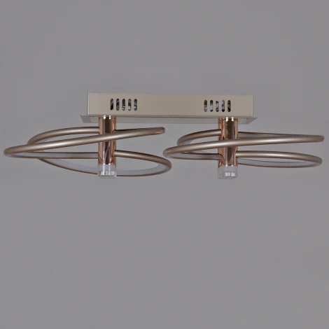 Потолочная люстра светодиодная с управлением смарфоном и пультом Reluce 09253-0.3-4S Champaign silver (регулировка яркости, 220V)