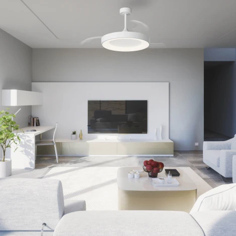 Потолочная светодиодная люстра с вентилятором и пультом Mantra Niseko Fan 9010