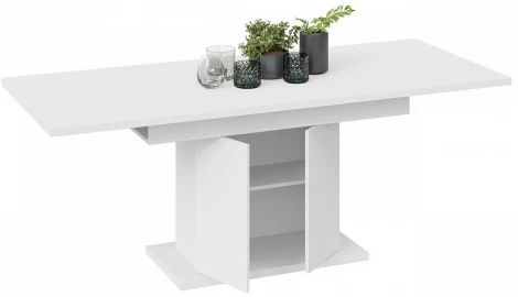 Стол обеденный Детройт Hesby (ЛДСП Е1/Белый) арт.TRI_243929