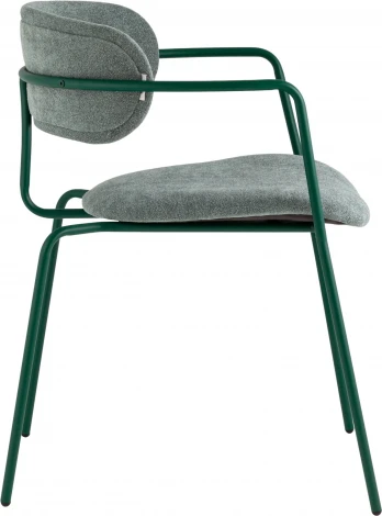 Стул Дженни букле зеленый каркас зеленый полуглянцевый муар Stool Group (арт.УТ000039181)