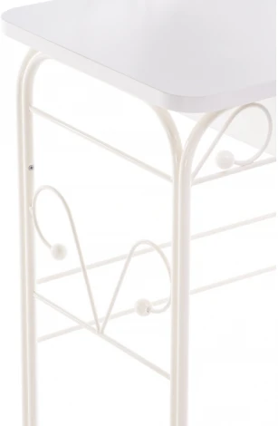 Туалетный столик Woodville Клео 3 белый / белый 446224