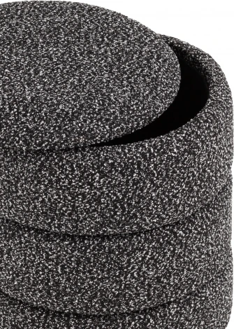 Пуф с ящиком Hive XS букле черный меланж, Stool Group