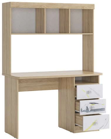 Форсаж Стол Mebelson (ЛДСП/Дуб сонома,Белый) арт.MKF-05.1623