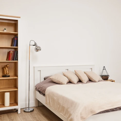 Торшер с регулировкой наклона, серебристый Uniel UML-T702 E14 SILVER+