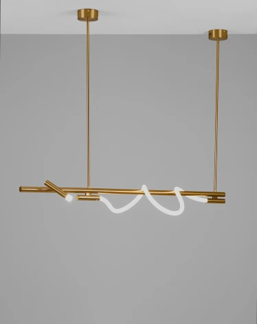 Подвесной светильник светодиодный с гибким неоном на штанге Moderli True V10684-PL (220V)