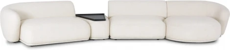 Диван Fabro ОГОГО (арт.853683), (Ткань,Букле/Белый)
