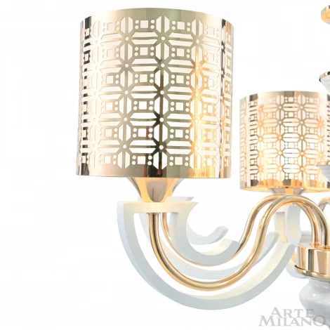 Подвесная люстра Arte Milano Florentia-8857 308857/6 Wh/Gd (220V, на цепи)
