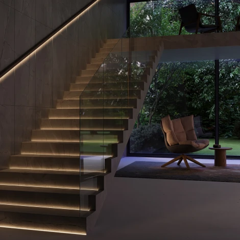 Алюминиевый профиль встраиваемый в пол 26x26 серебро 2 м, ALM-2626-S-2M Maytoni 636016