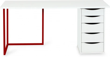 Композиция ОГОГО Board 1200х500 (ЛДСП/Красный,Белый)