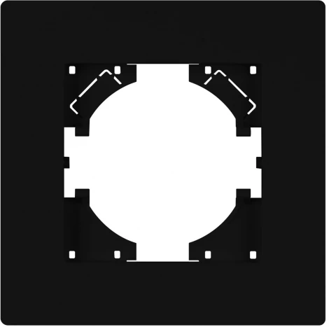 Рамка пластиковая FRM-PERIO-PL-1-BK (Arlight) 049689