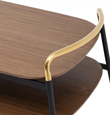 Журнальный столик Stool Group Нолан 120*60 темное дерево УТ000035756