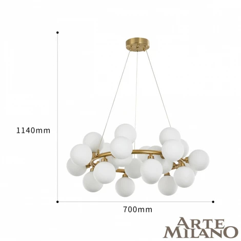 Подвесной светильник Arte Milano BA.55398.D700.G9.25 G (220V, на тросе, шарики)
