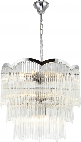Подвесная люстра ярусная Stilfort Seauty 2121/09/16P (220V, хрусталь, на цепи, круглые)