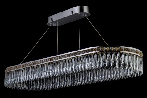 Подвесной светильник светодиодный хрусталь Dio D'Arte Acciano Acciano L 1.5.100x30.100 N