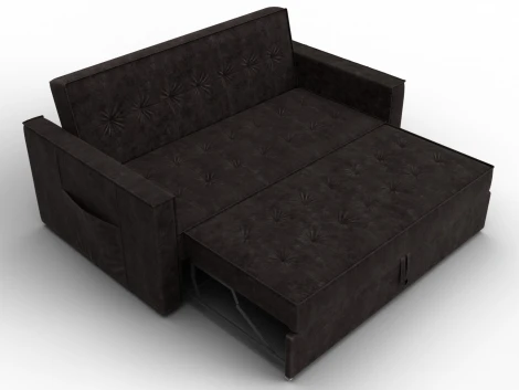 Диван прямой Лига-104 (140) (ЛДСП,Брус,Фанера,Велюр/Коричневый) Лига Диванов 134867