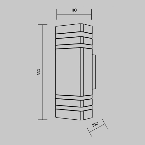 Настенный светильник уличный Maytoni Unter den Linden O578WL-02B (220V, IP54)