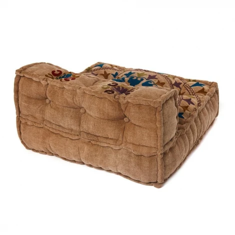 Модуль мягкий со спинкой Secret De Maison RADJA (mod. MA-103) желтый с цветами (cotton Kilim)