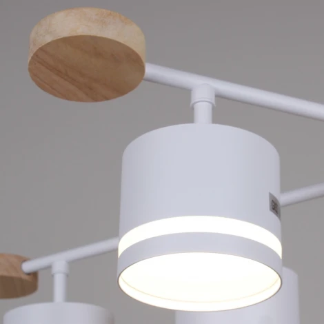 Потолочная люстра на штанге Reluce 78730-0.3-06 GX53 WH+WOOD