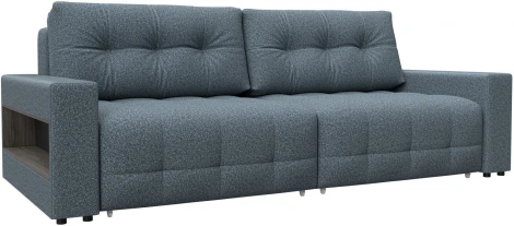 Диван прямой с полками Лига-053 НПБ Лига Диванов (Велюр) арт.128906